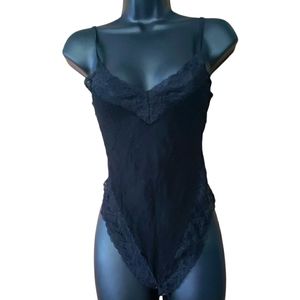 Leg Avenue Black One Size Lace Leo